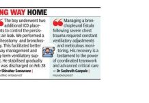 रस्ता अपघातानंतर 12 वर्षांचा मुलगा छातीत दुखापत, वैद्यकीय गुंतागुंत यातून वाचला