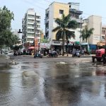 शिंदे वस्ती चौकात सांडपाणी